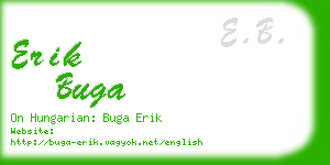 erik buga business card